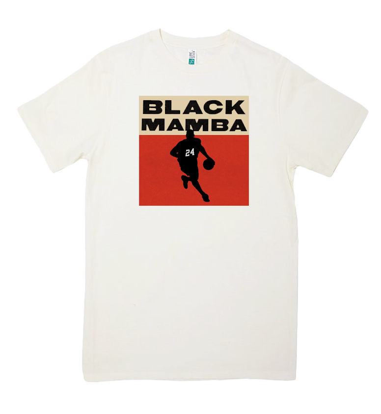 Black Mamba Collection - White Tee, red / beige