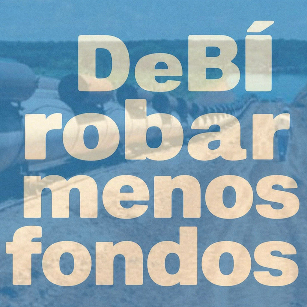 Debí robar menos fondos sticker