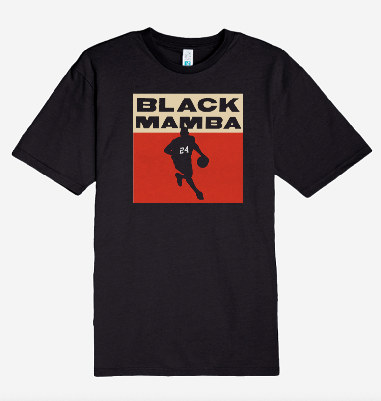 Black Mamba Collection - White Tee, red / beige